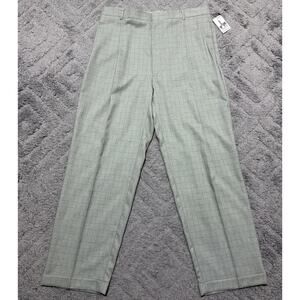 Vtg Inserch Limited Edition Mens 38 Wide Leg Dress Pants Dacron Made In USA NWT